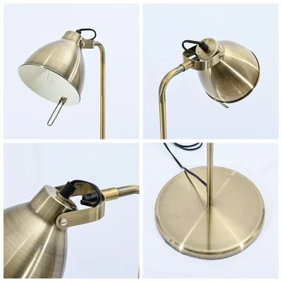 Modern simple Bronze indoor nordic floor lamp standard lamp mirror iron light with decoration