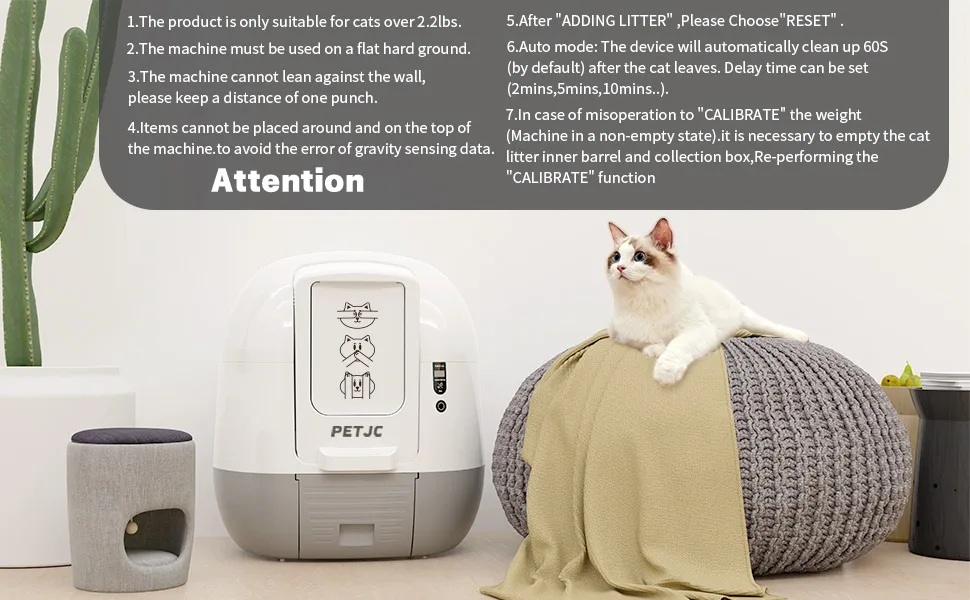 タイプ スマートキャットリターボックスセルフクリーニングインテリジェントラージフルクローズド防滴ベッドパンキャットトイレ自動キャットサンド