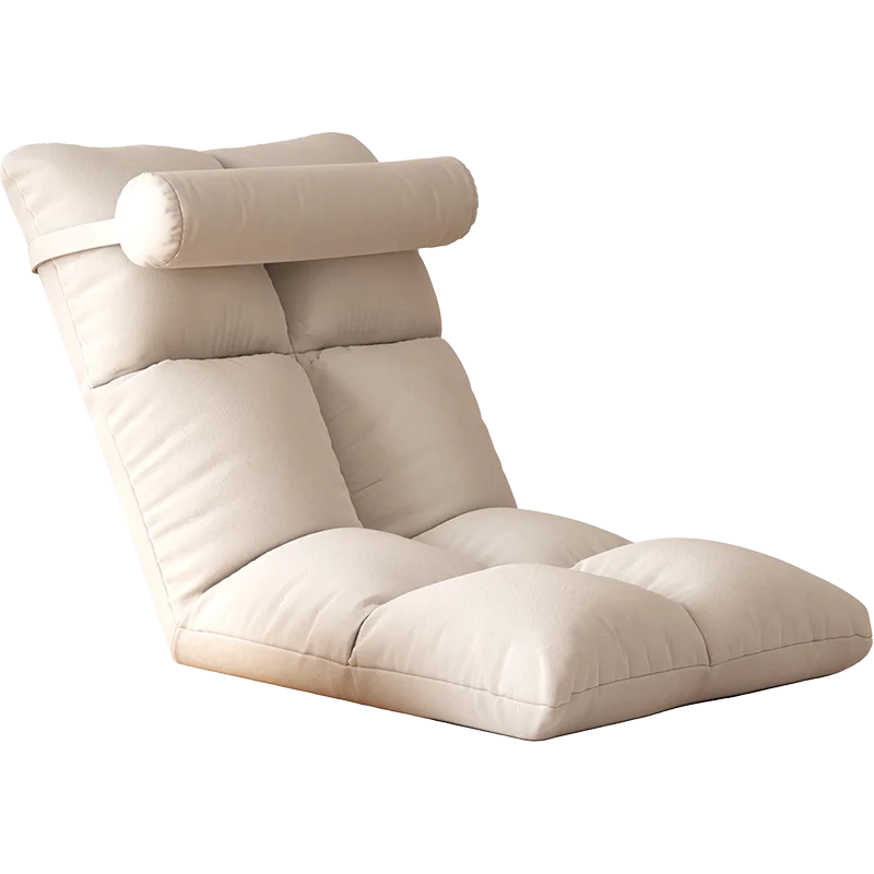 Folding Lazy Sofa Floor Chair with Back Support for Adults Kids with a Padded Pillow for Living Room, Bedroom