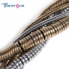 Bestone Hot Sale Mix Colors Hematite Heishi Disc Loose Beads Size 2x4 2x6 2x8 Mm For Jewelry Making Hematite Beads