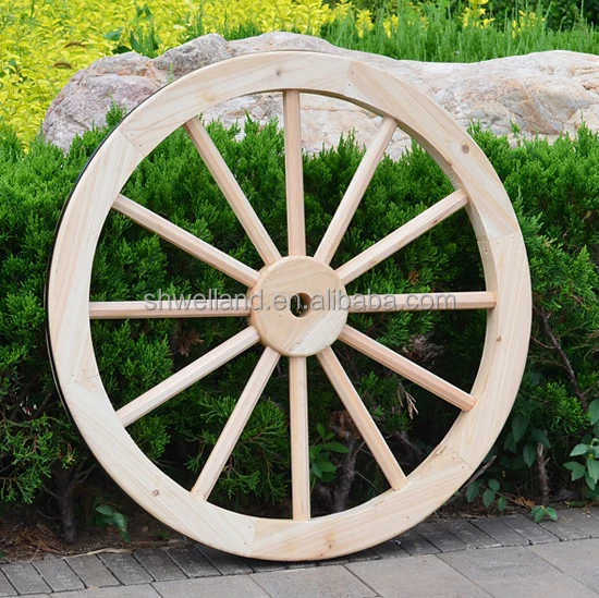 Wooden Wagon Wheels For Garden And Wall Hanging Decoration Buy Wagon