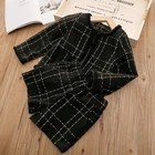 New Customized In Stock Black Autumn Boutique Children'S Clothing Suits For Girls