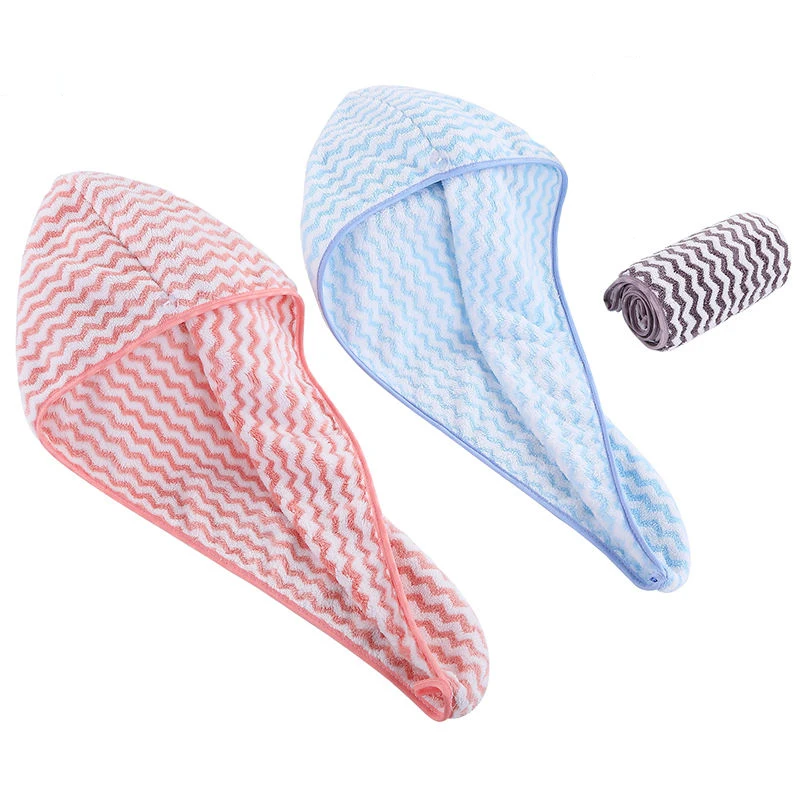 Hot Selling Elegant Fast Drying Turbans Hat For Ladies SPA Salon Microfiber Hair Wrap Towel