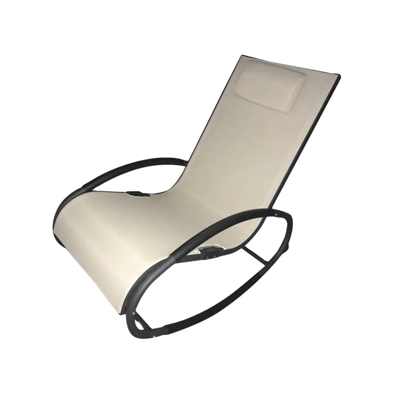 vivere wave metal rocker chair