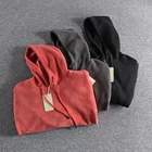 Hoodie Pullover Pullover OEM Customized Retro Do-old Fleece Thermal Hoodie Casual Men's Pullover Sweater Coat