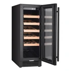 Cooler With 12 Inch Wide 18 Bottle Built-In Single Zone Wine Cooler With Reversible Door And LED Lighting