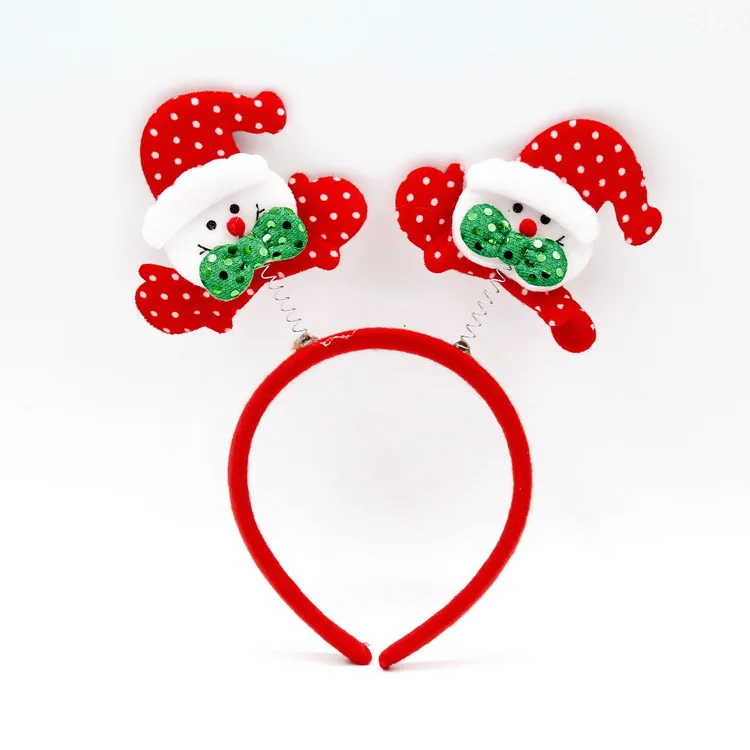 Christmas Headband Hair Hoop Elk Antlers Cat Ear Glitter Hair bands Hair Accessories Headdress for Christmas Decorations Party