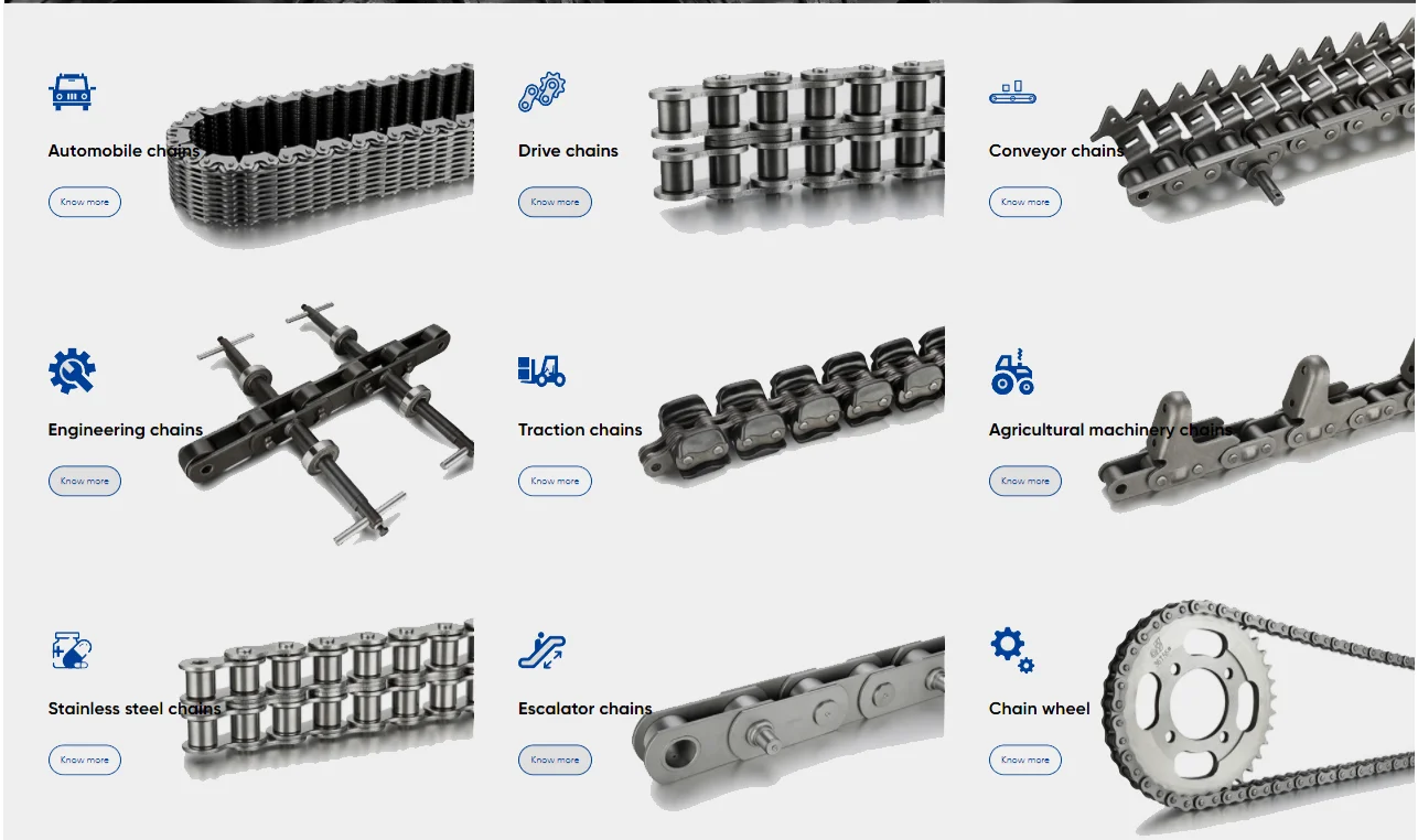 Transmission Chain Conveyor Drive Ansi Din Standard Pitch Industrial