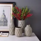 American Retro Garden Old Grey Blue Ceramic Vase Flower Ware Home Decoration