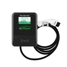 outdoor paid ev charger station 22kw ocpp ev charger wall mounted with rfid and 4g wallbox