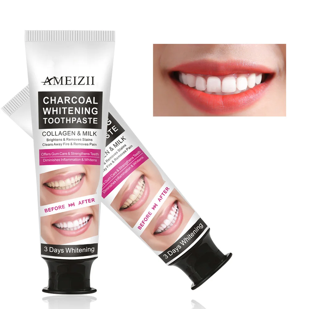 charcoal whitening paste