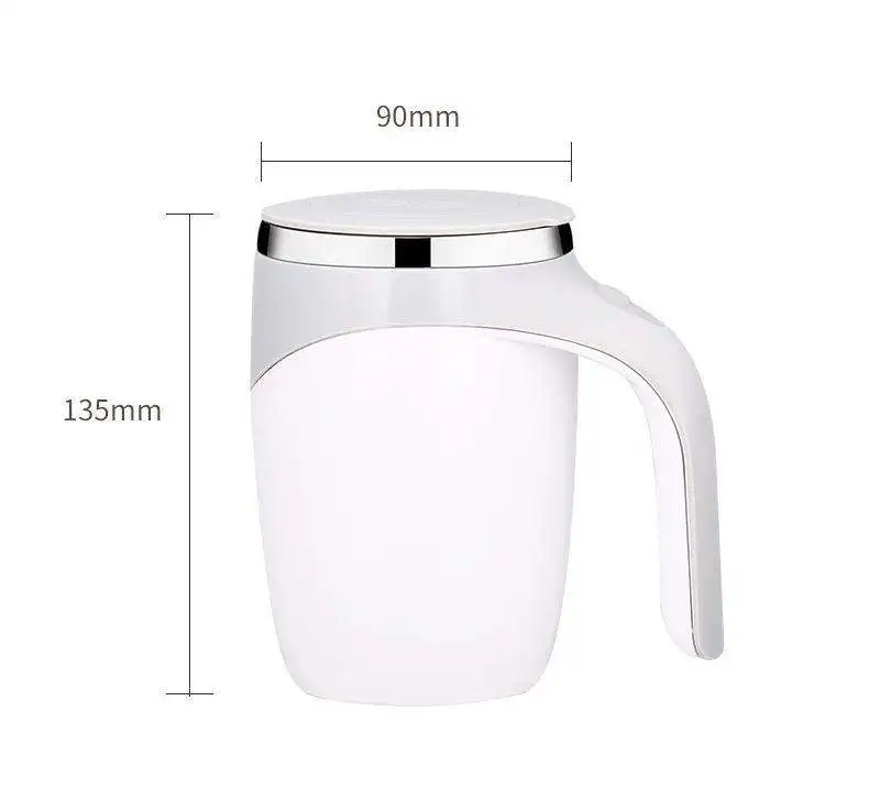 Self-Stirring Rechargeable Stainless Steel Coffee Mug Eco-Friendly Automatic Mixing Cup for Drinks with Lid Coffee Milk Cocoa