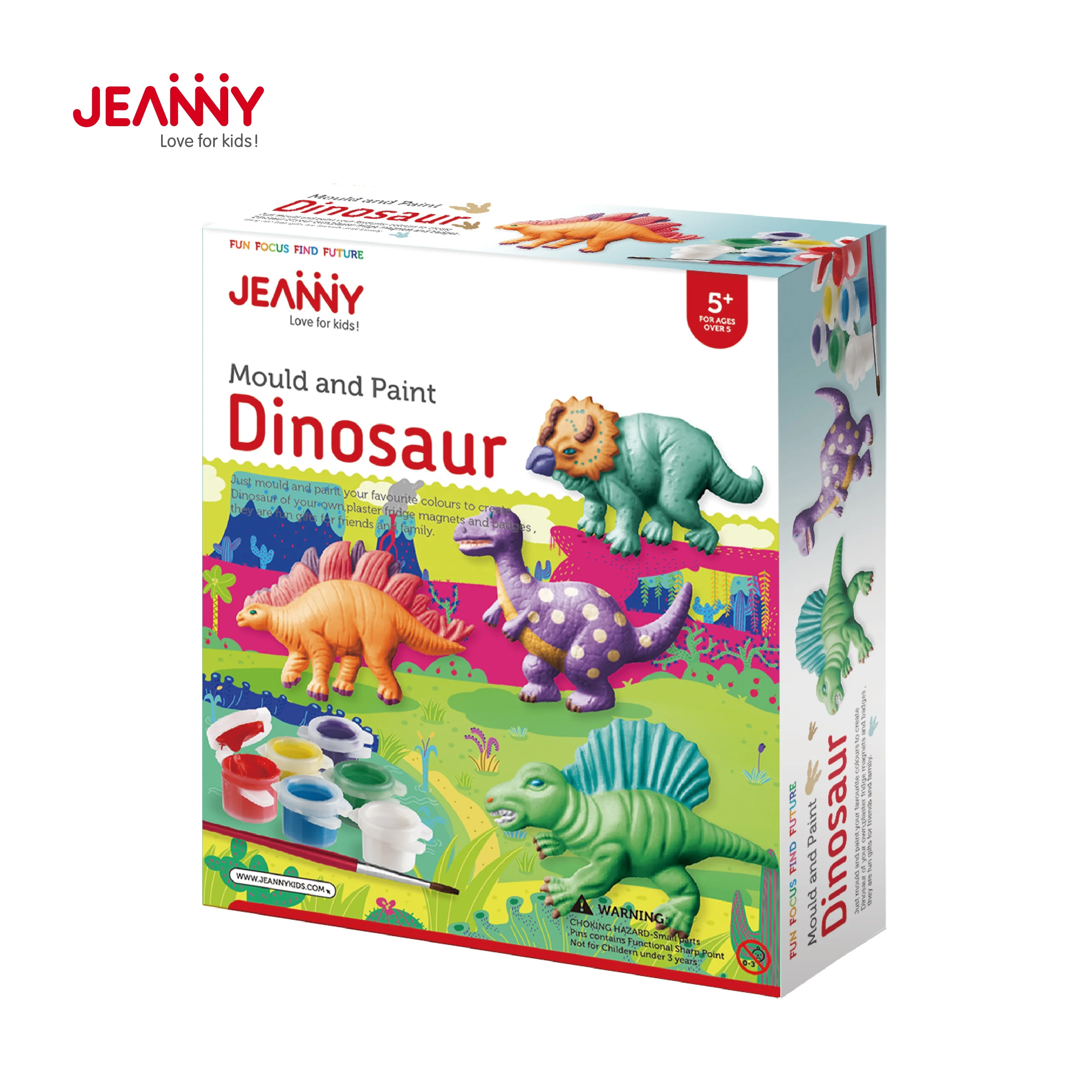 dinosaur mould and paint set