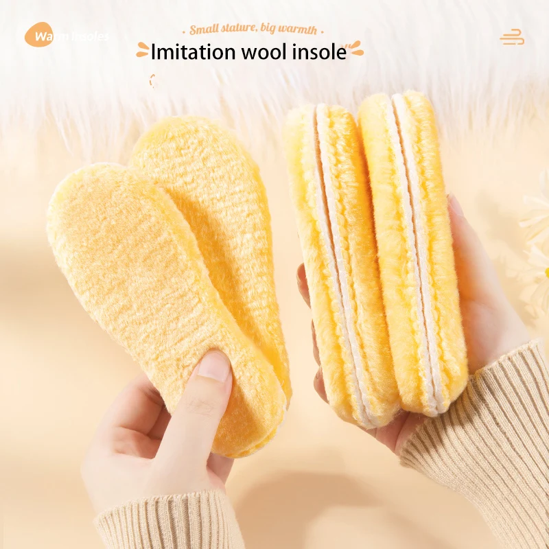 Thermal Fleece Kids Insoles Warm Children Shoe Pads Thermal Fleece Kids Insoles Warm Children Shoe Pads