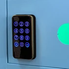 Mobile Phone 10 Doors Fingerprint Lock Mobile Coin Phone Charging Locker Solar