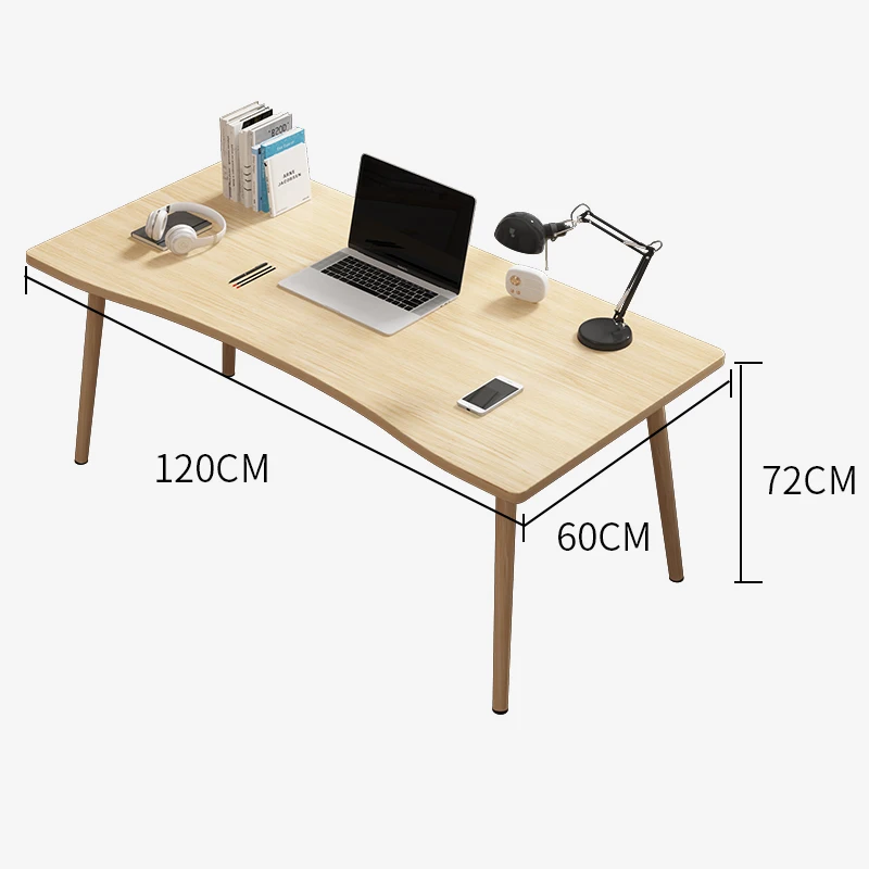 Classic studying writing Small home office furniture computer desks with PVC wood leg