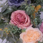Silk Wedding Artificial Soap Silk Rose Peony Flower Wreath Vintage Painting Valentine's Day Wedding