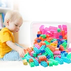 Train Toy BPA Free Plastic Kids Stacking Train Building Blocks Toy Set