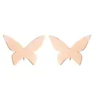 Earrings Earring Hot Sale Gold Plated Stainless Steel Asymmetric Butterfly Studs Earrings For Women
