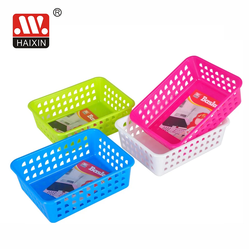 Plasric PP Storage Organizer Basket Bins living room storage rack