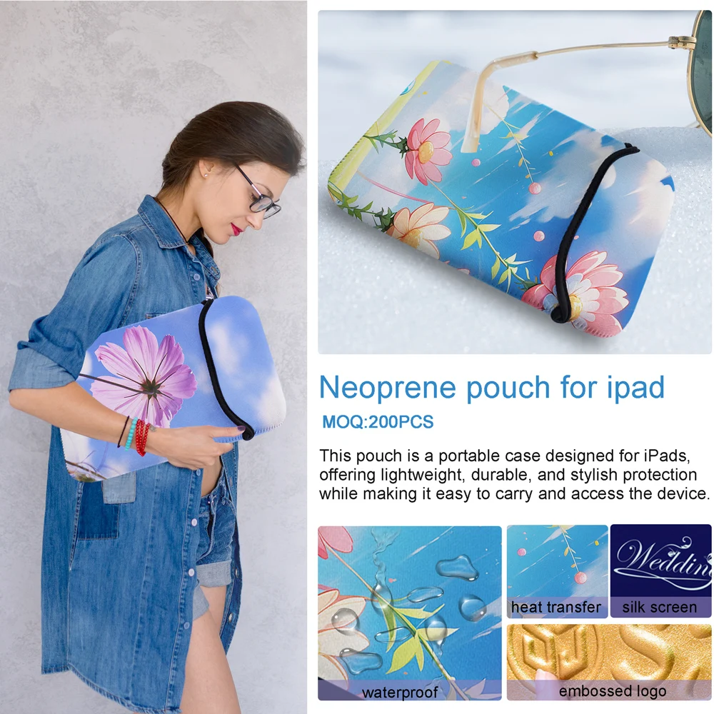 Laptop Pouch 11 13 Inch Cute Slim Soft Customized for Kids School Tablet Sleeve supplier