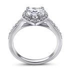 Silver Rings Silverrings Heart Shape 925 Sterling Silver Wedding Rings In Stock