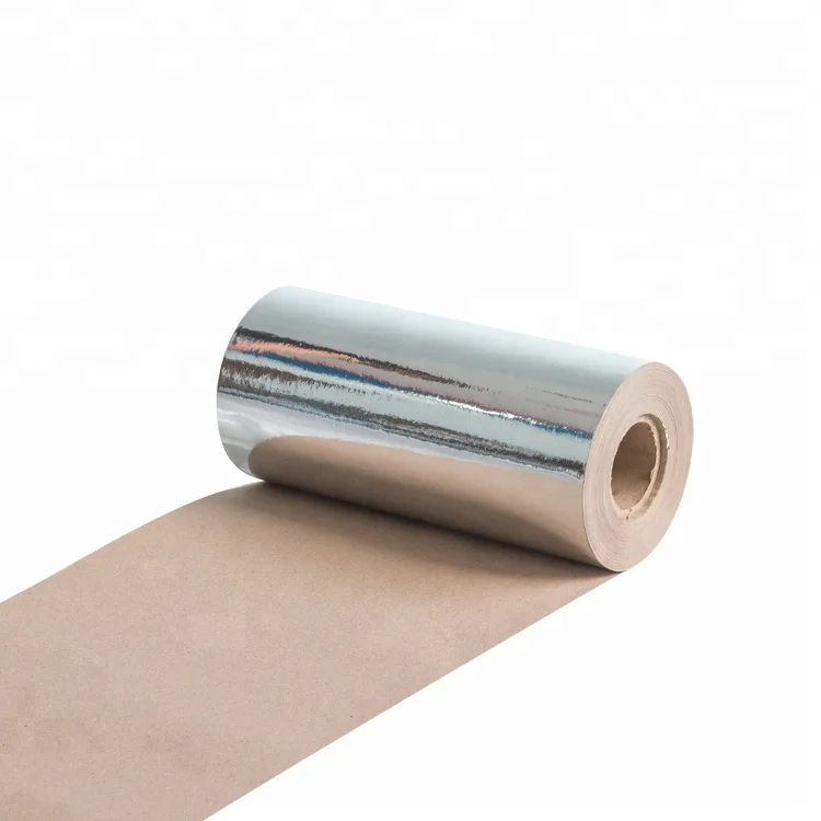 Aluminum Foil Face Laminated Kraft Paper For House Wrap Vapor Barrier