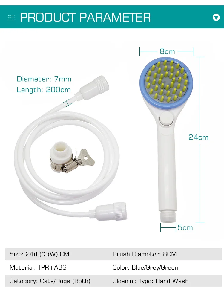 New Design Portable Grooming Pet Bathing Tool 2 In 1 Attachment Shower