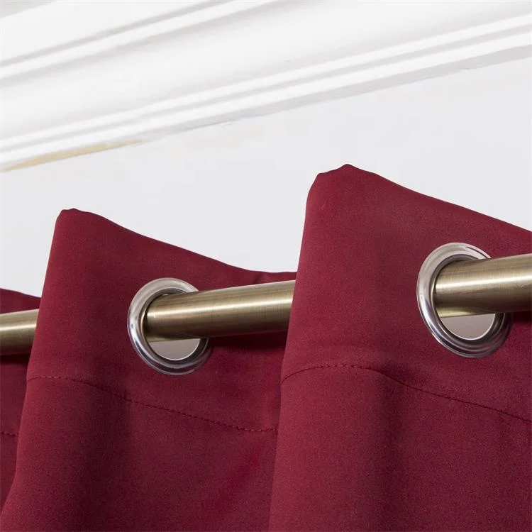 Classical hot selling blackout curtains plain fabric for the living room bedroom and hotel