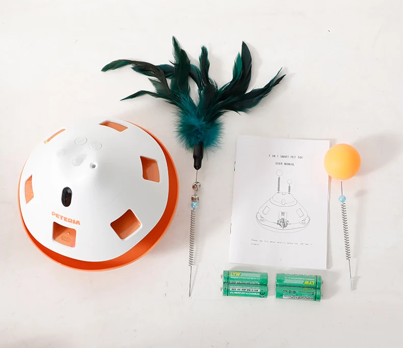 5in1 Smart Laser Cat Toy with USB Charging Feather Bell Ball for Cat Amusement Cat Boredom Relief Pet Products details