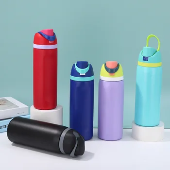 Wholesale Inventory Travel Vacuum Sports Water Bottles Handle Lid Insulated Stainless Steel Water Bottle Large Capacity