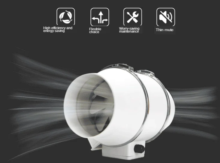 Inline Duct Fan, Wall, 220V, 80W - detail 4