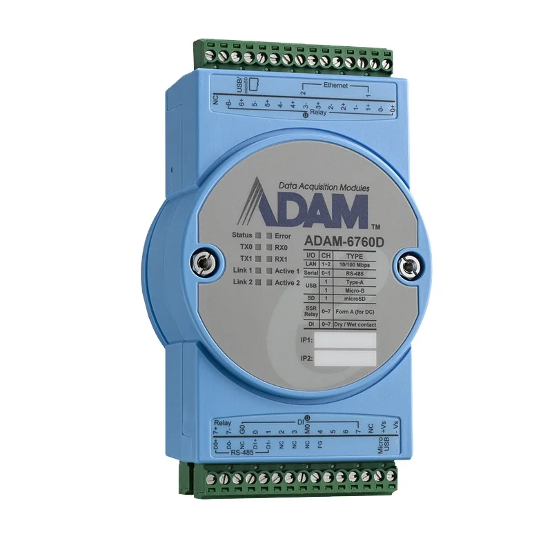 new original ADVANTECH ADAM-6750/6717 Ethernet-based Dual-loop PID Controller  ADAM-6760