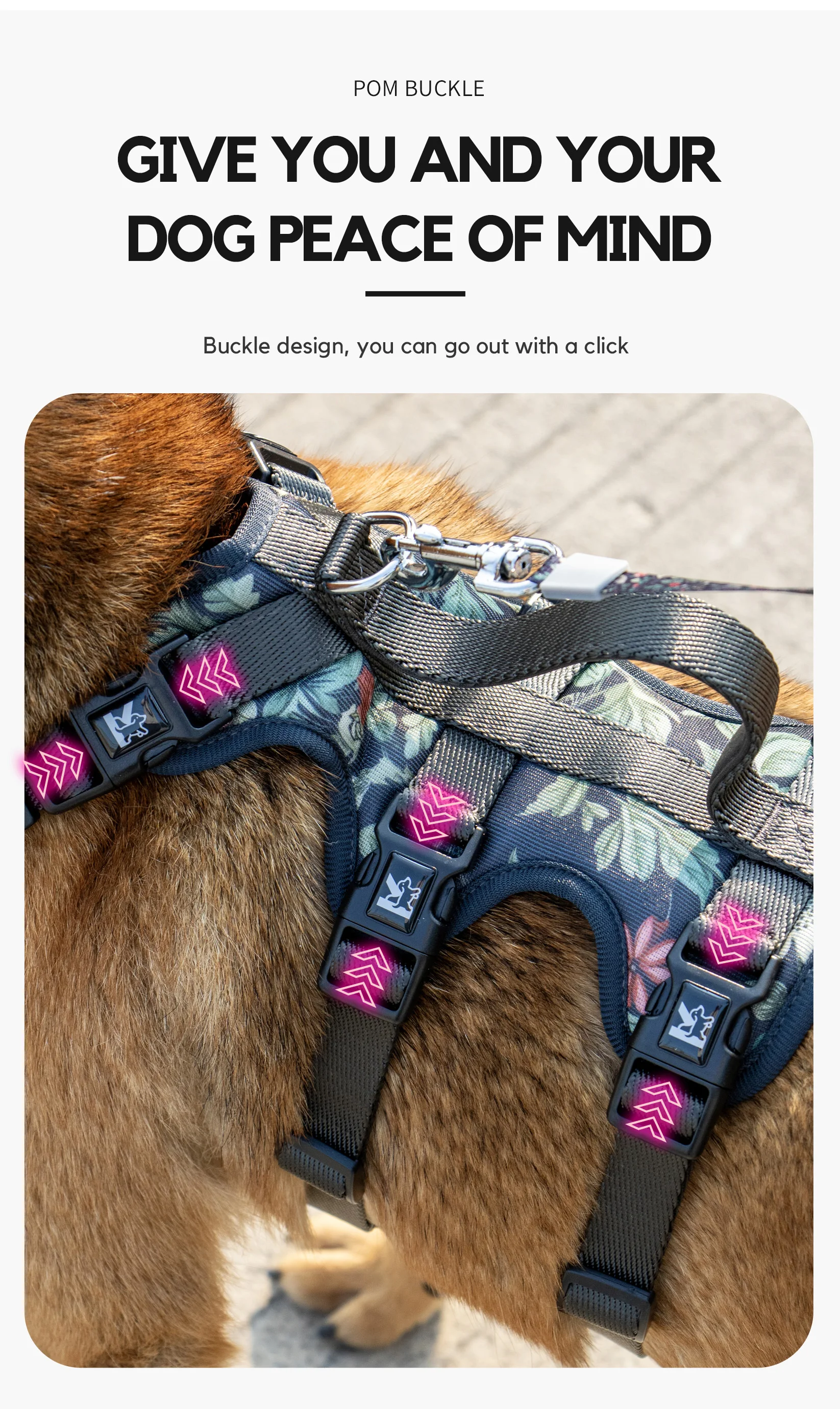 Kingspeed New Upgraded Tarrow Dog Vest Puppy Harness With Colorful Printing Dog Harness Hot Sell Pet Vest