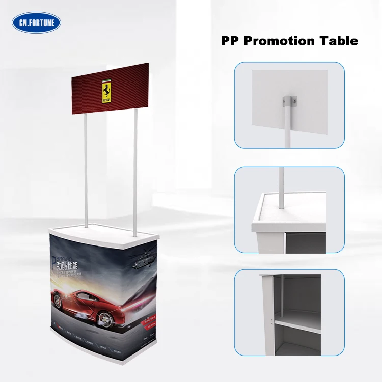 Guangzhou Stock Portable Display Stand Promotion Table