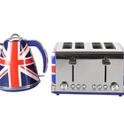Kettle Set Home Appliance 1.7L Stainless Steel Water Electric Kettle And Toaster Breakfast Set