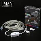 Rgb Light Strip Customizable Length 5/10/20m IP67 Waterproof Remote Controller Multi Color RGB Led Light Strip