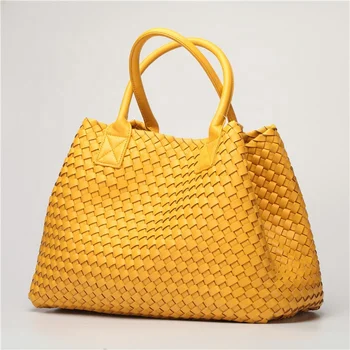 2022 OEM Luxury Designer women handmade tote Bags Female Woven Shoulder Bags factory Custom logo