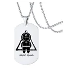 Fresh Water Necklace Hot Selling Fresh Water Pearl Stainless Infinity Card Squid Game Necklace