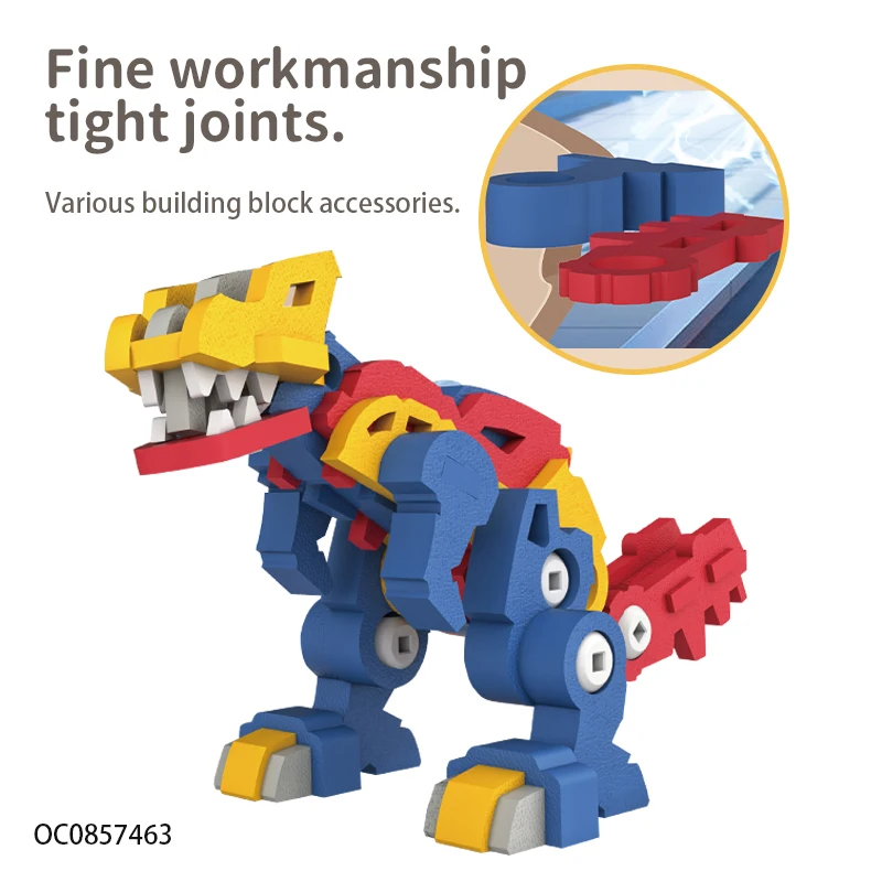 200 pcs blocks model building toys dinosaur educational soft toys for kids