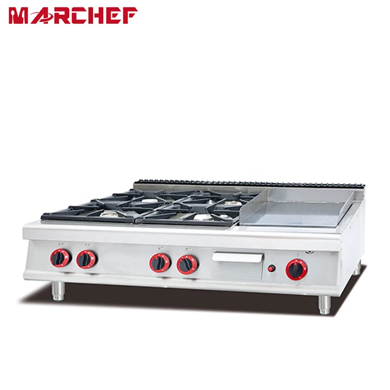 flat top gas range