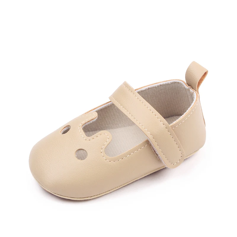 Spring and Autumn New Female Baby Shallow Mouth Hole Baotou Baby Soft Sole Walking Shoes details