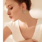 Stud Earrings Fashion S925 Silver Stud Earrings Fashion Rhinestone Butterfly Stud Earrings