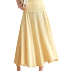 Skirt Long Skirts 2021 New Fashion Skirt For Womans Elegant Casual Dresses Pleated Long Skirts
