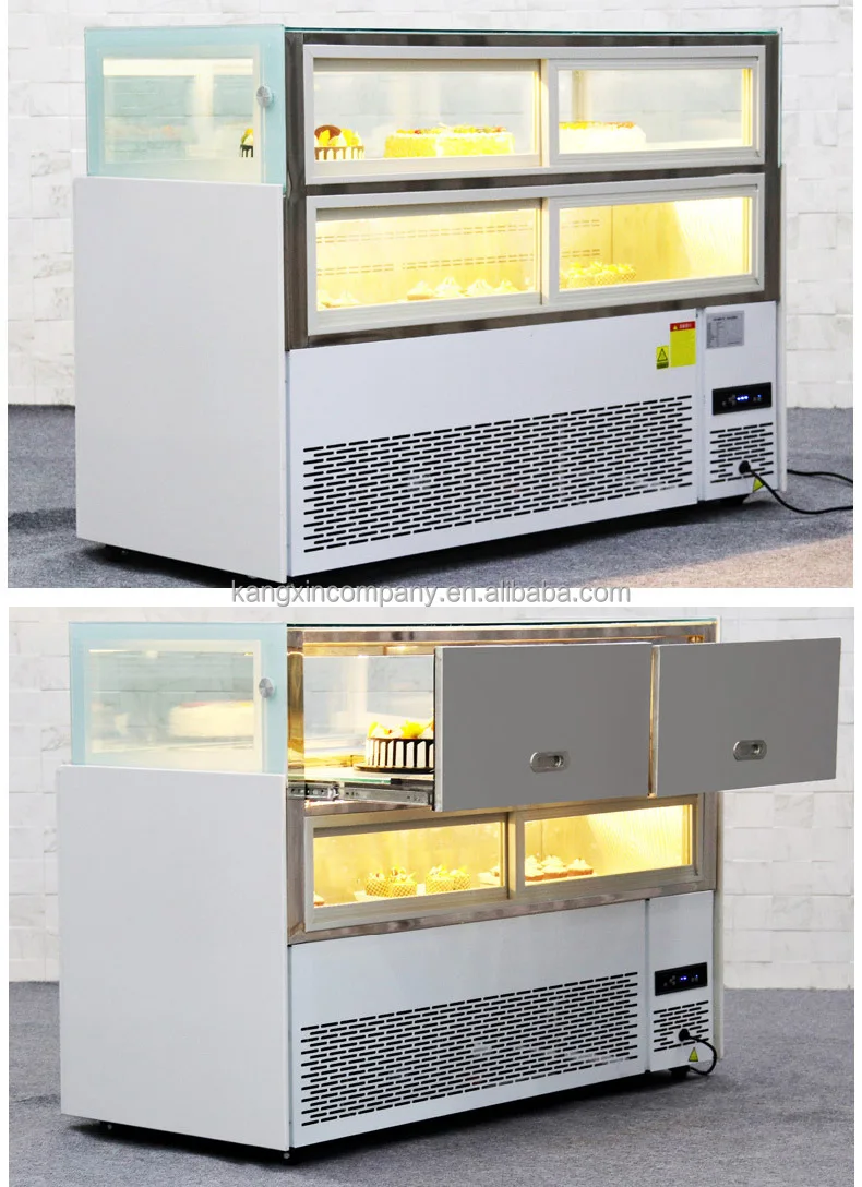 Multi-functional display freezer cabinet Cake food preservation and refrigeration