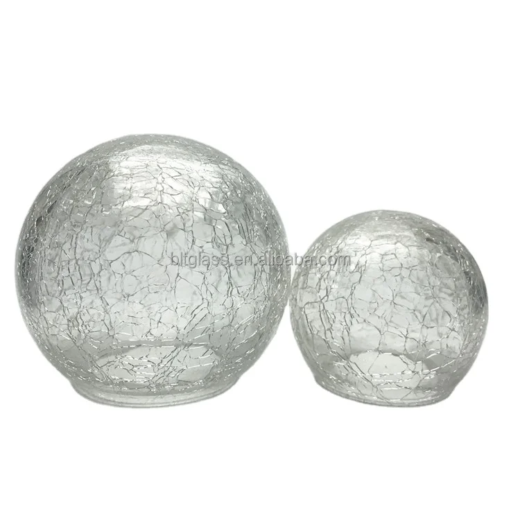 crackle glass globe