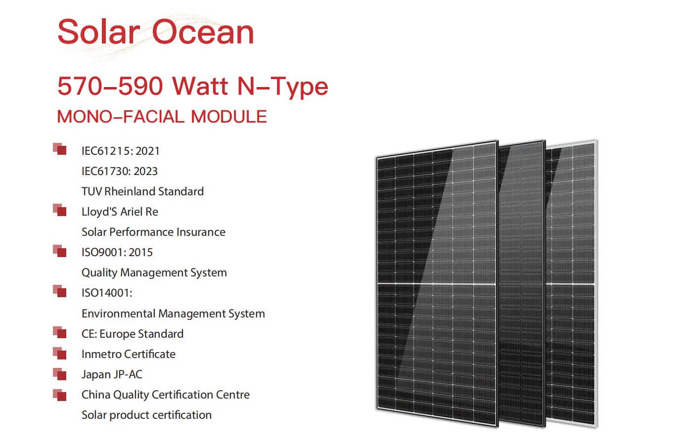 QIANEN Tier 1 Monocrystalline Solar Panel 570W-590W N-Type Half Cell Vertex Model for Home Use Price factory