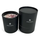 Natural Custom Special Design Luxury Natural Soy Wax Glass Jar Scented Dried Flower Candle