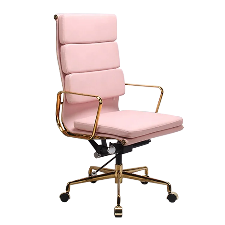 pink leather executive chair