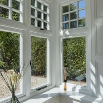 Alufront ALU Modern Soundproof Glass Aluminum Door and Window for Cloakroom Villa Hotel Clubhouse with Screens Made in China